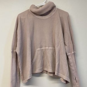 Free People One Tunnel Neck Thermal Sweater